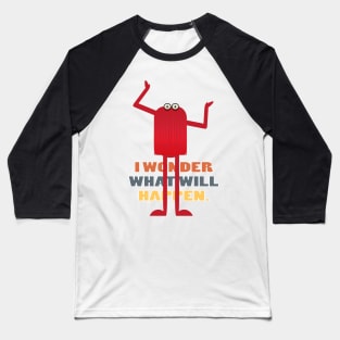 Red Guy Blues Baseball T-Shirt